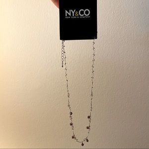 NWT: Purple beaded NY&Co Necklace
